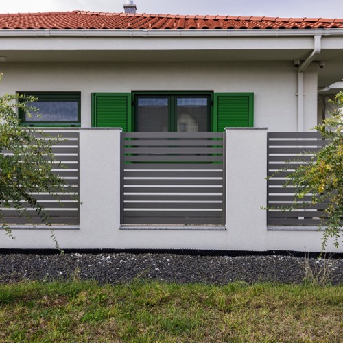 Alu Zaun - RAL 7039