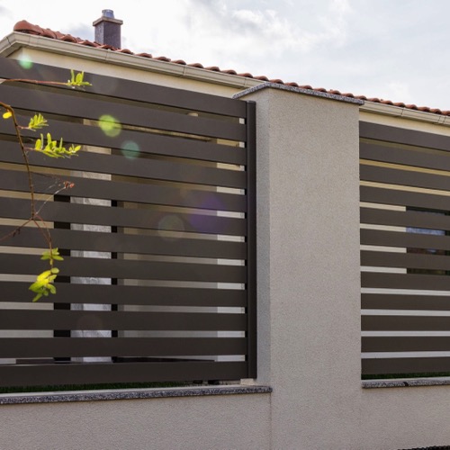 Alu Zaun - RAL 7039